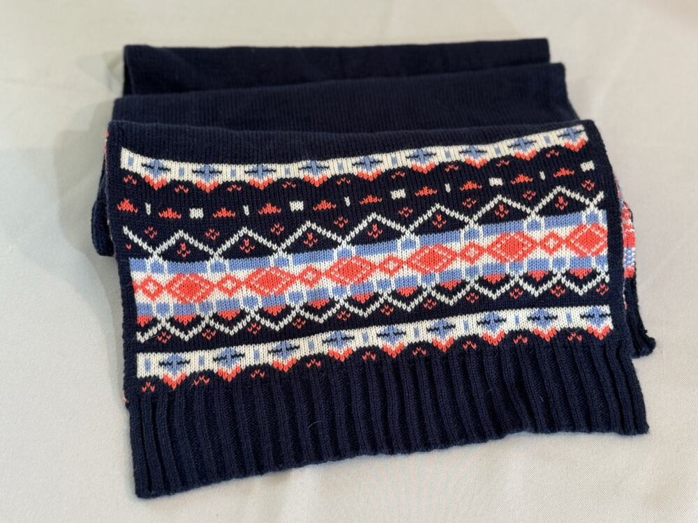 J. Crew Fair Isle Scarf One Size NWT